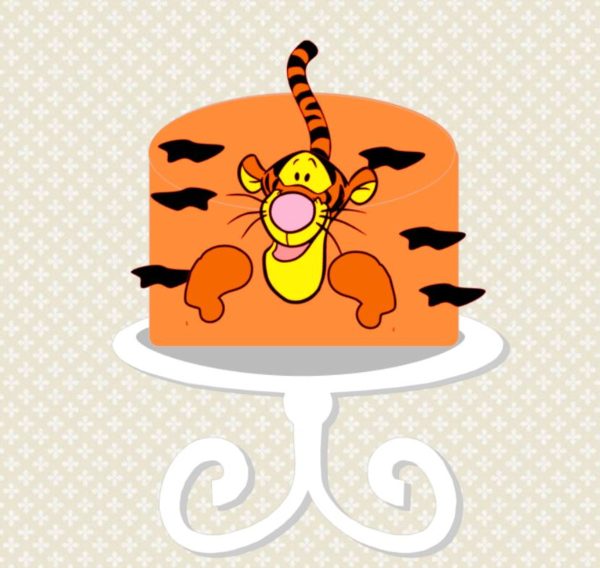 Topo de Bolo Tigrão (ursinho Pooh)