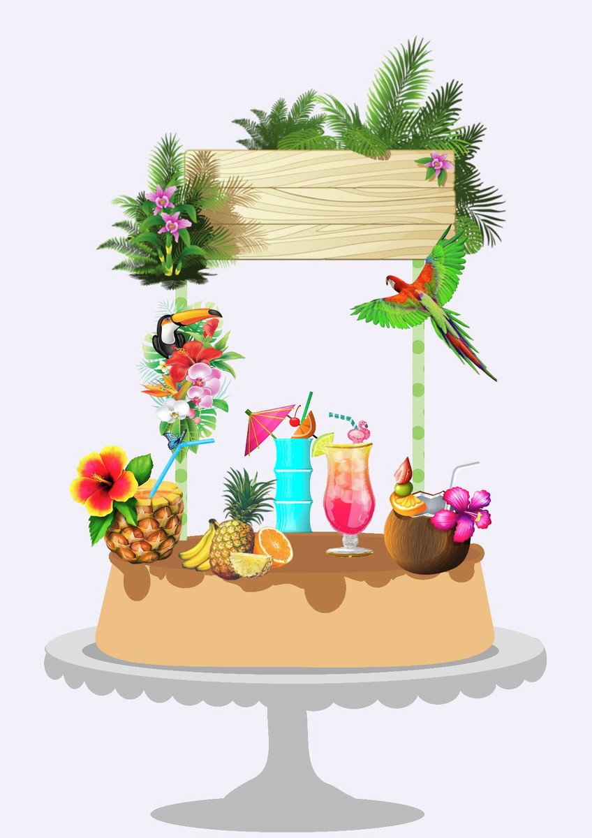 Topo De Bolo Tropical