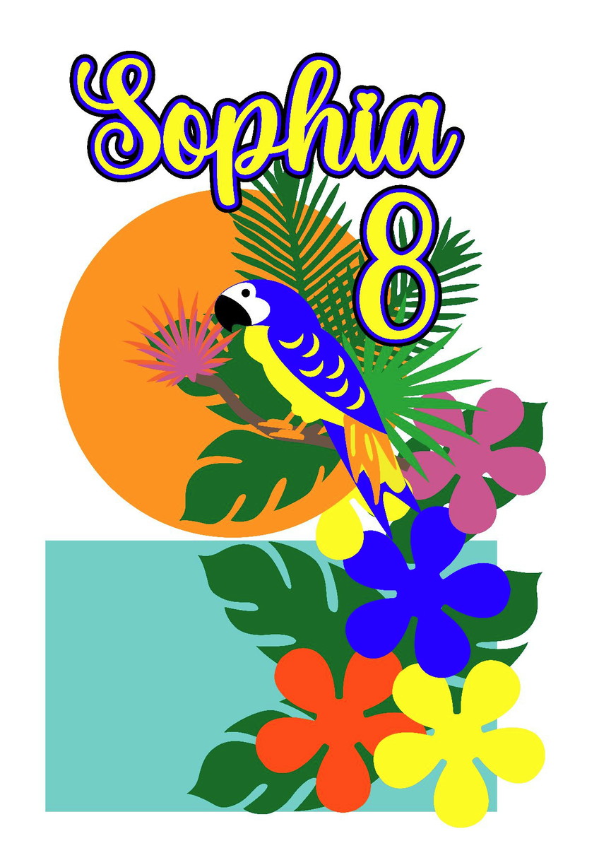 Topo de Bolo Tropical