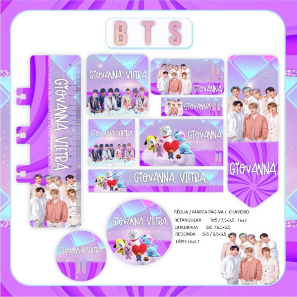 Arquivo Digital - Etiqueta Escolar (bts) a